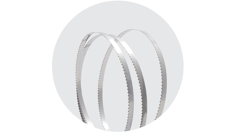 thumbnail image 2 of 4-Pack Meat Cutting Band Saw Blades - 5/8" X .022" X 3 TPI, 91" Long For Butchering 2 of 4